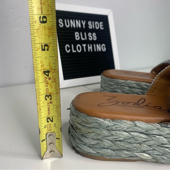 Zodiac Izzy Women’s Teal Blue Platform Sandals Size 10 - Picture 10 of 14